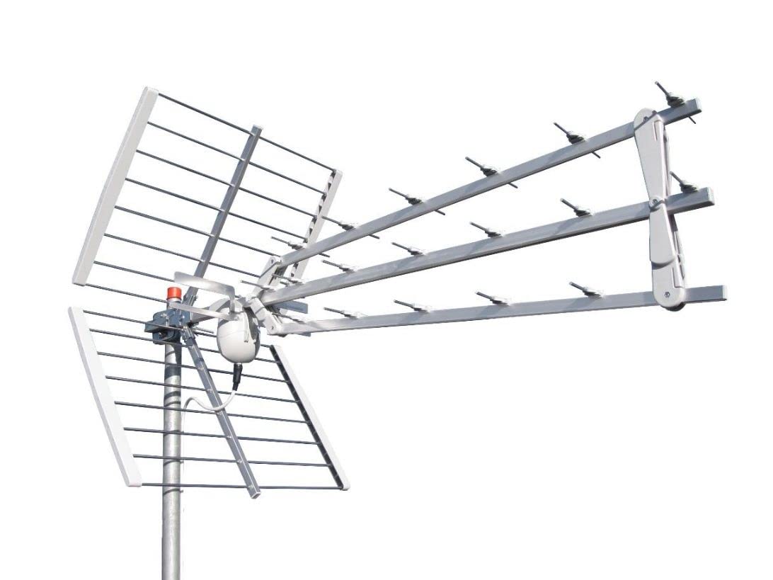 Kit Offel antenna digitale terrestre DVBT 5G HD 2 UHF + VHF + centralino Made in Italy