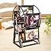 Retro Vintage drehbarer Riesenrad Bilderrahmen mit 6 Fotos, Tisch-Stammbaum-Bilderrahmen, DIY Niedlich Mehrere Karussell Fotorahmen f&uuml;r Geburtstag Hochzeit Jahrestag Muttertag Home Decor