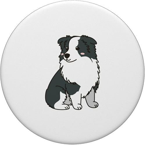 Miniatura 3 de Kawaii Border Collie PopSockets Swappable PopGrip
