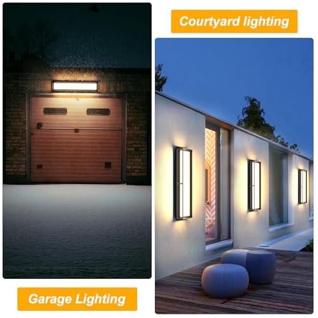 Modern Exterior Wall Light Fixture 23.6in 3000K