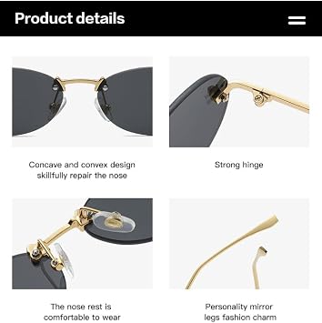 Elegant Diamond Studded Oval Flameless Mens Sunglasses Inspired by European and American Celebrities Letter F Design & Women