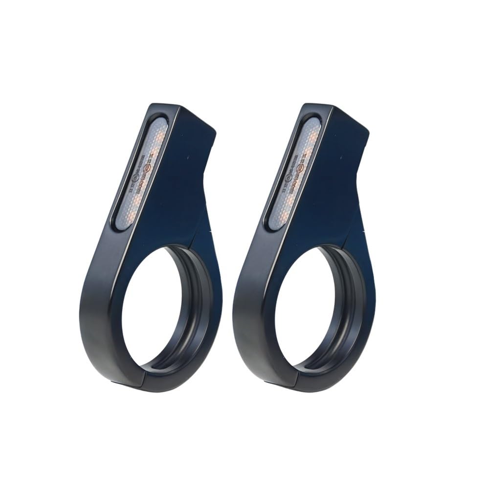 Luces Señal Giro Para Motocicleta, Lámpara Indicadora | Luz LED De Intermitente Tubo 39-41mm Para Motocicleta, Lámpara Indicadora Dirección Ámbar, Aluminio