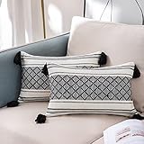 【Decoración perfecta】Las fundas de almohada bohemias son ideales para sofás, dormitorios, salas de estar, oficinas, despachos, alféizares de ventana y otros lugares, y dan a tu habitación una sensación de moda y calor.