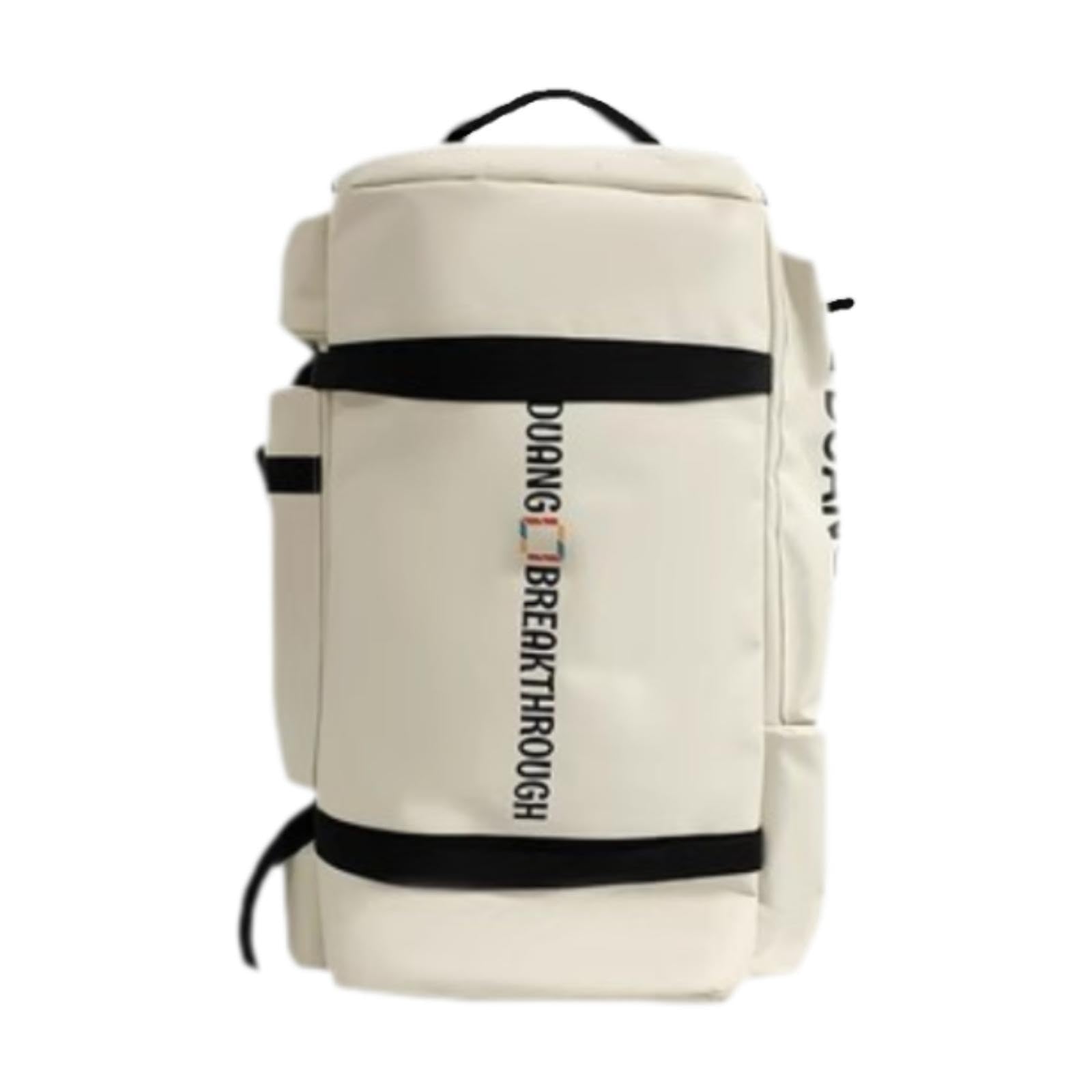 Ski Backpack Stylish Adults Ski Boot Bag for Yoga Cycling Outdoor Activities Beige-image-4