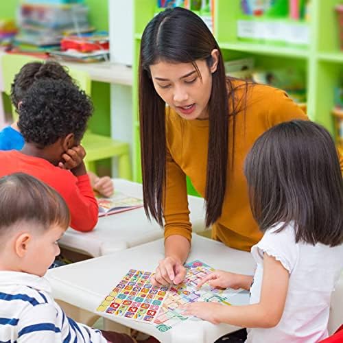 VEYLIN Unicorn Reward Chart with Stickers, 6 Pieces Reward Chart Reusable Stickers for Girls Children Behaviour Training