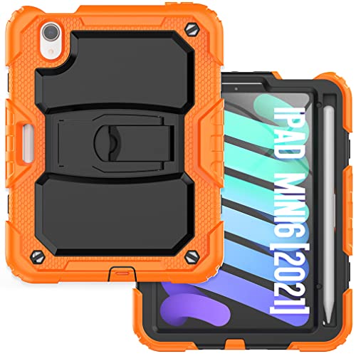 Case Suitable for iPad Mini 6th Generation 8.3 Inch 2021 with Invisible Folding Stand