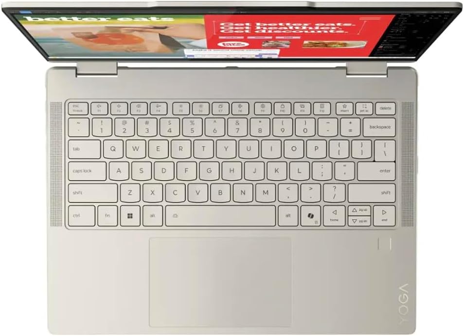 Lenovo Yoga 7 2-in-1 Copilot+ Laptop 14.0" OLED Touch, 100% DCI-P3, 600nits HDR (AMD Ryzen AI 5 340 (up to 50 Tops), 16GB DDR5, 512GB SSD, Backlit KB, FP, 5.0MP Webcam, Win11Home) w/DKZ Port Expander