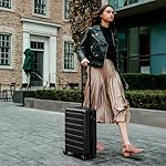 NINETYGO Carry On Luggage 22x14x9 Airline Approved, 20 Inch Luggage with Smooth Spinner Wheels, Lightweight, Hard Shell PC Suitcase Carry-On, Travel Luggage, TSA Approved (Black, Rhine Basic) - Image 4