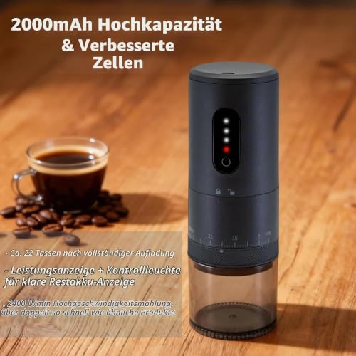 Foto von Kybelehoo Kaffeemühle Elektrisch Kegelmahlwerk, 38 außen einstellbar