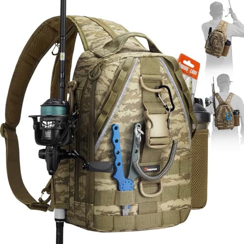Piscifun Fishing Backpack with Rod Holder