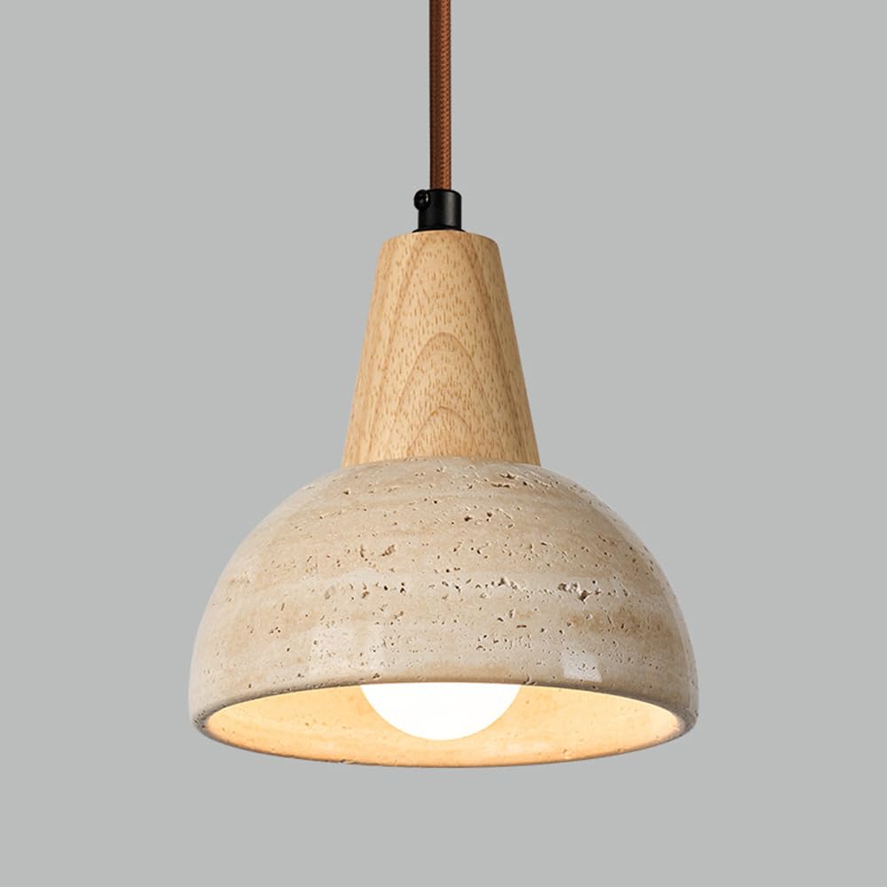 Suspension cuisine îlot marbre avec dôme luminaire suspendu pierre