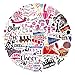 60Pcs Cheerleading Stickers, Waterproof Cheer Mom Vinyl Decals for Cheerleader Gifts, Laptop Water Bottle Luggage Decor (Cheerleading)