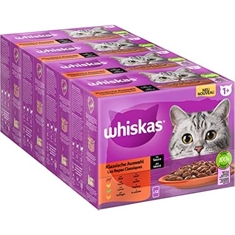 Whiskas 1+ Nourriture Humide pour Chat au Choix Classique Cover