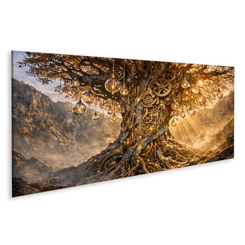 Arbre majestueux tableau sur toile pour grand salon moderne