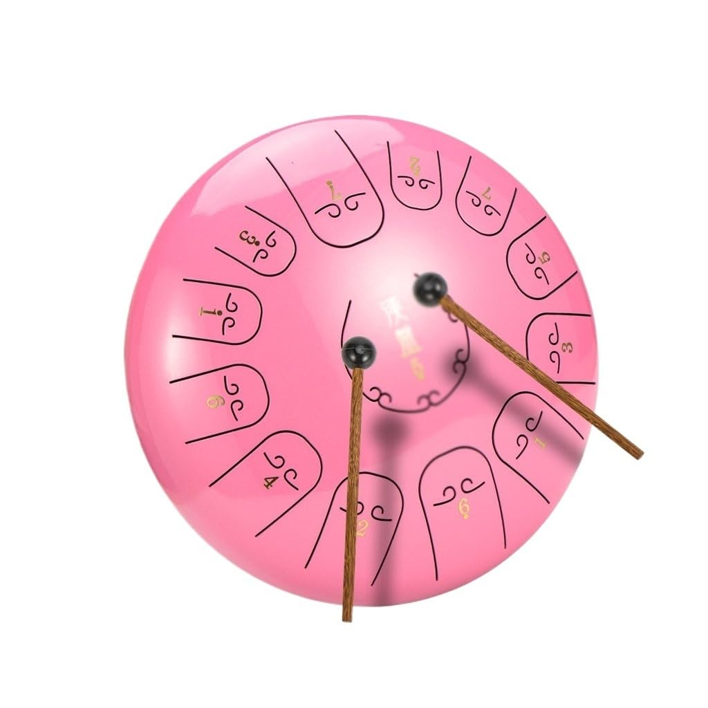Steel Tongue Drum 12-inch 13-tone Ethereal Pan Beginner Musical Instrument Percussion
