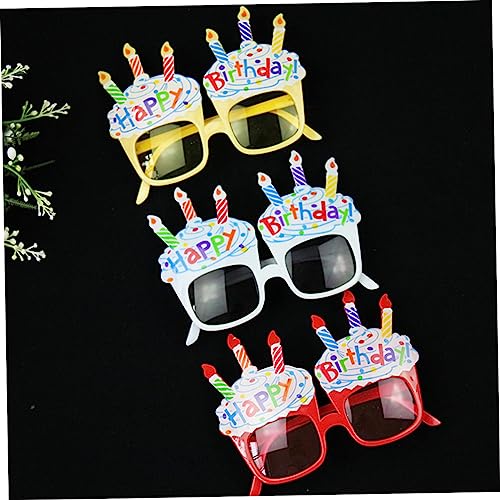 NOLITOY 6 Pçs Suprimentos De Óculos Favores Cor Para Foto + Banquete Cor De Vela Vermelha Para Crian