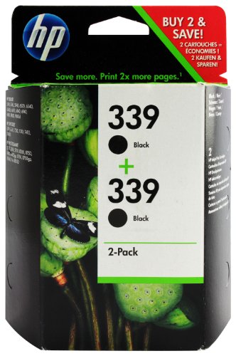 Preisvergleich Produktbild HP 339 2er-Pack Schwarz Original Tintenpatrone