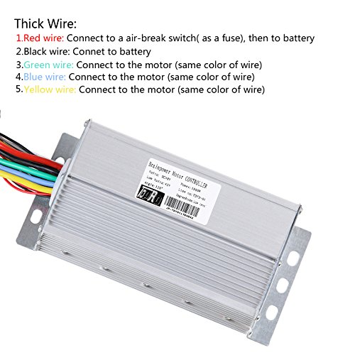 Tdpro 48V 1800W Electric Bicycle Brushless Speed Motor Controller For Electric Scooter E-Bike Atv Go Kart Tricycle Moped #TOP2