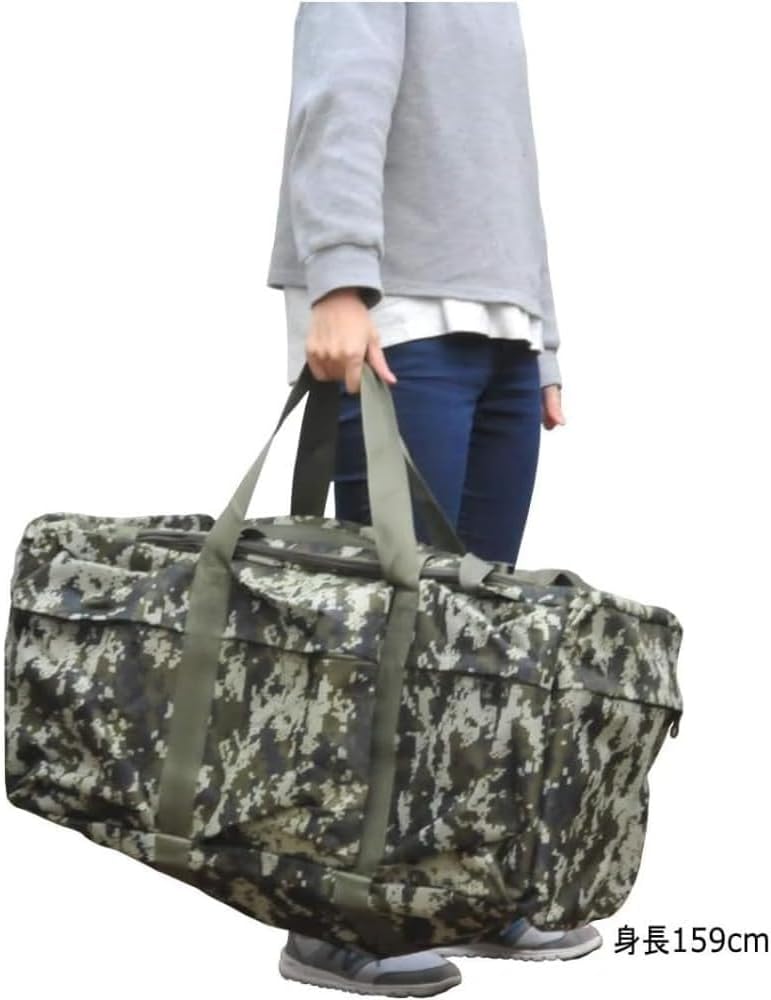 [FLYKING] ボストンバッグ 登山リュック 90L 防水 大容量 リュック 迷彩柄アウトドア、オックスフォード生地、