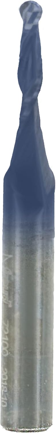 Freud 1/8" x 1/2" Up Cut Spiral Ball Nose- Solid Carbide, 1/4" shank, 2-1/2" overall length (72-100)