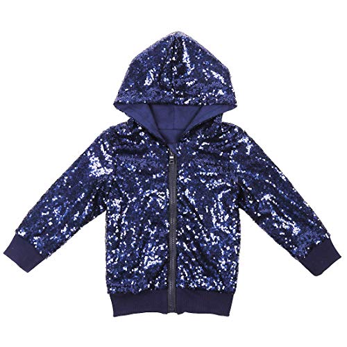 Cilucu Kids Jackets Girls Boys Sequin Zipper Coat Jacket for Toddler Birthday Christmas Clothes