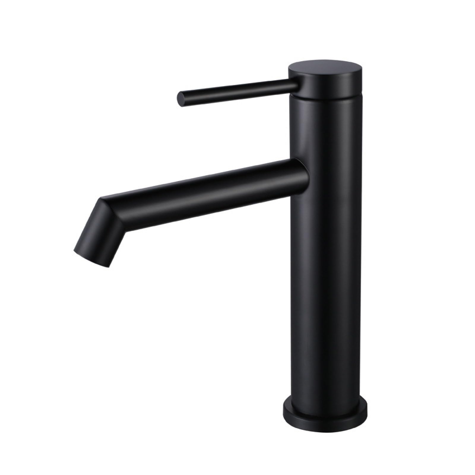 Fanjubei Black (Short Style) Hot And Cold Bathroom Washbasin Faucet, Black (Low Model)
