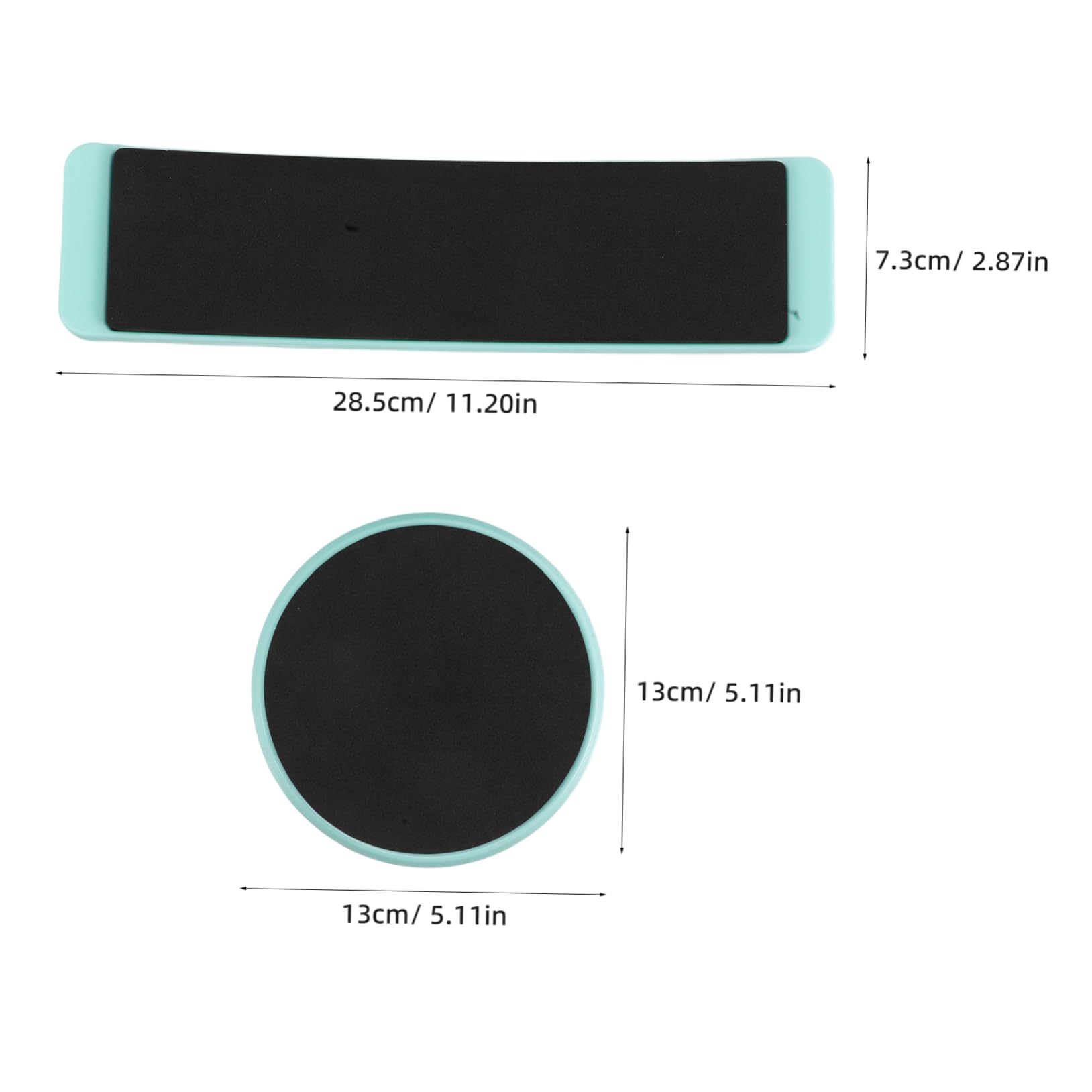 Planche Tournante de Danse ABS EVA Ronde Carrée 2pcs pour Débutants Équilibre Technique