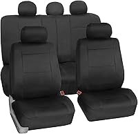 Vista 25 de FH Group - Juego completo de fundas de neopreno para asiento trasero dividido y delantero de respaldo bajo de auto/sedán/SUV, de neopreno, ajuste