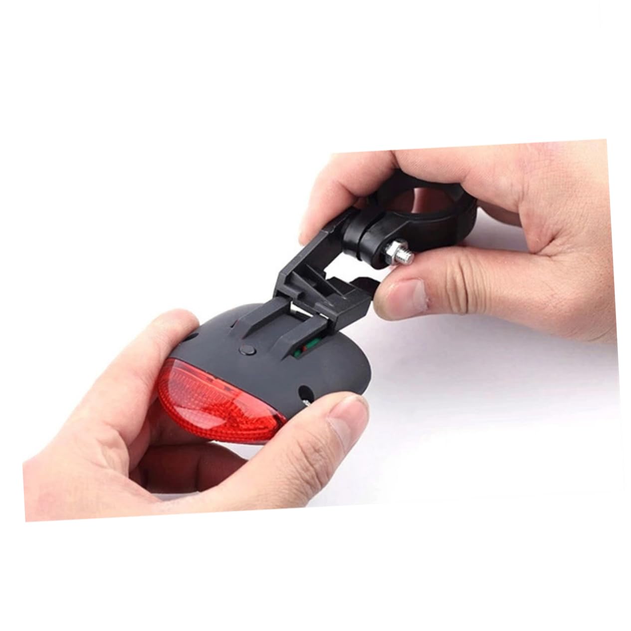 BESPORTBLE Bicycle Solar Lamp Rear Light Bright Flashing Solar-Powered Abs Material Easy Installation 22-30mm