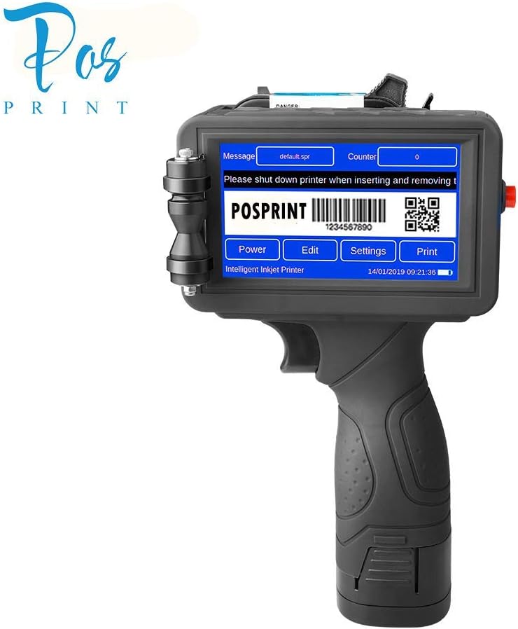 Handheld Portable Inkjet Printer Handheld Inkjet Printer Print Height Date Time Words QR Code Bar Code Logo