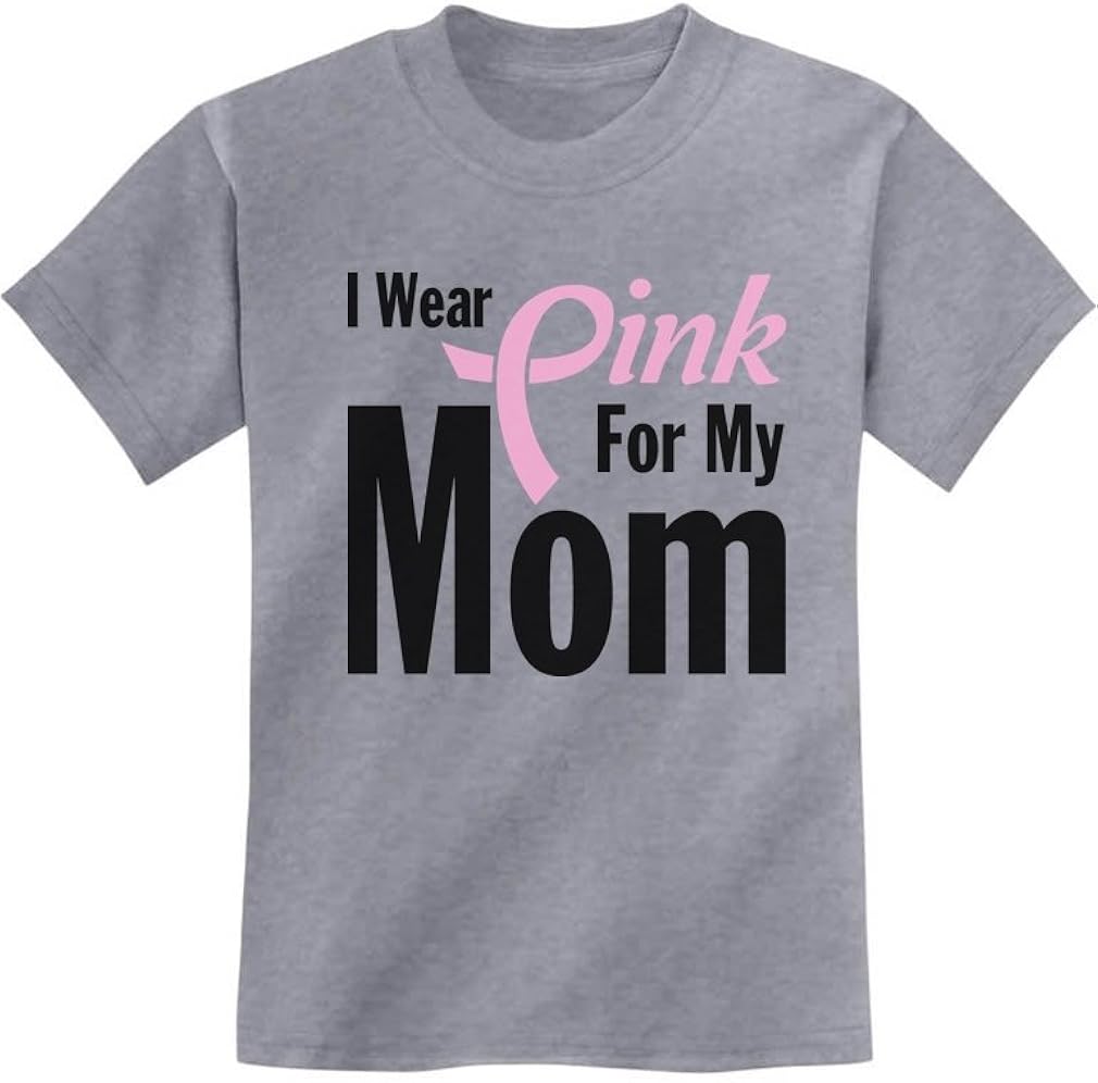 Breast Cancer Awareness Pink Ribbon Tie Youth Kids T-Shirt : Clothing, Shoes & Jewelry