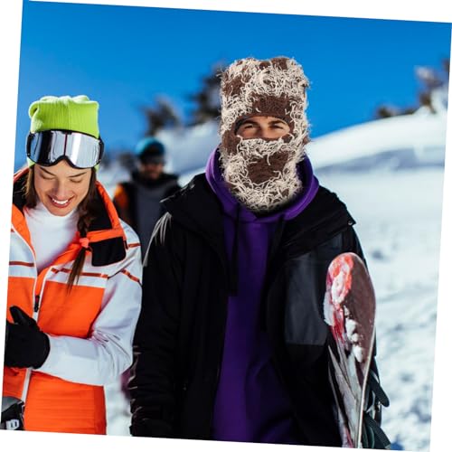 Máscara de esquí Healeved Balaclava Gorro Knitted Camo para Hombres y Mujeres, Cubierta facial completa antiviento con protección para actividades al aire libre en climas fríos miniatura 4