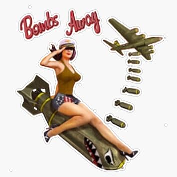 HOF Trading Bomb Babe Memorabilia Vinyl Sticker Waterproof Decal Laptop Wall Window Bumper Sticker 5"