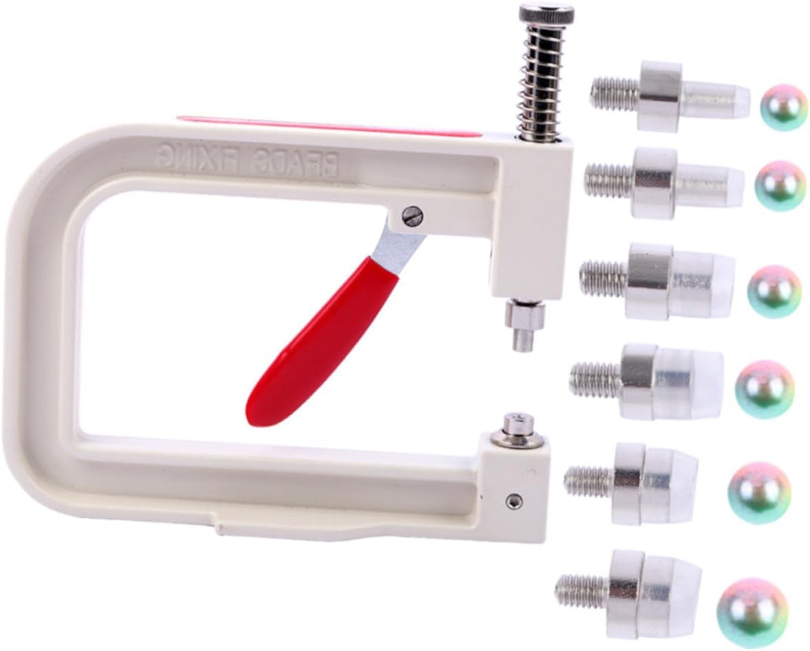 Homoyoyo Pearl Setting Machine DIY Hat Accessory Tool Beading Machine for Jewelry Making Random Color