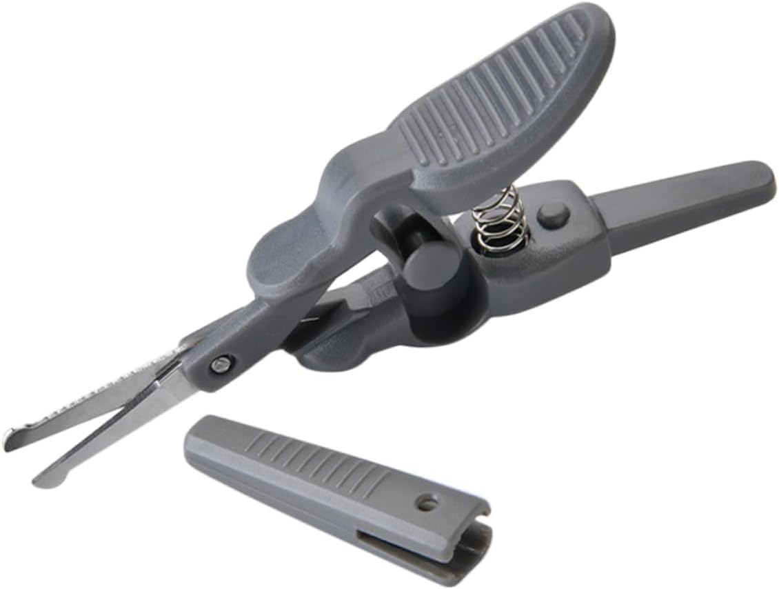 3pcs Round Nose Hair Scissor Eyebrow Trimmer for Men and Women Beauty Scissors for Precise Grooming Portable Beard Trimming Tool Grey