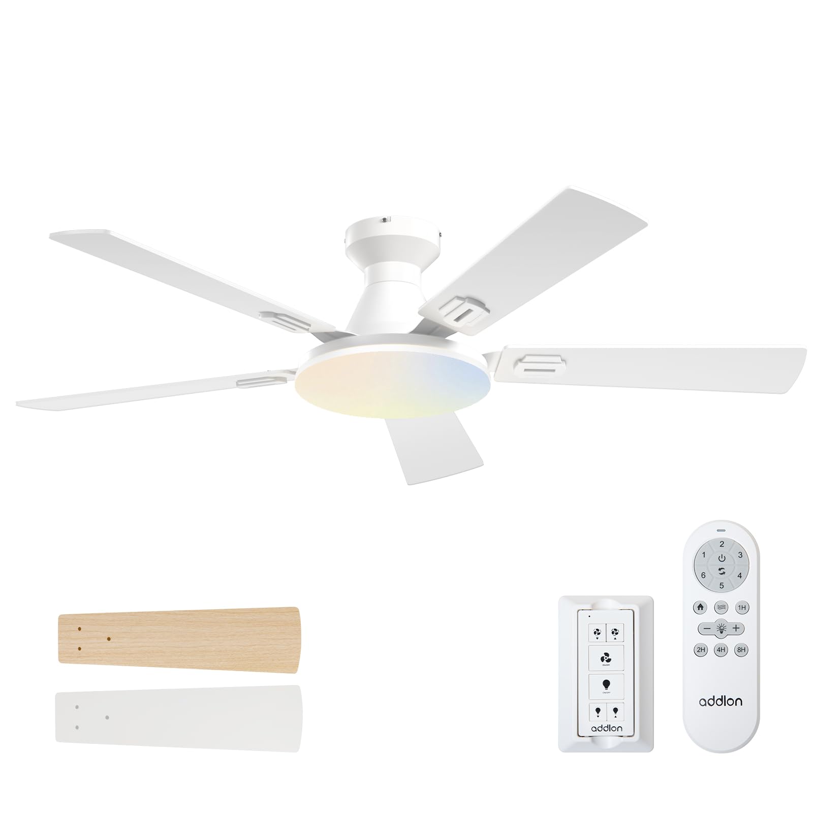 addlon 52 inch Flush Mount Ceiling Fan