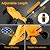 17-Inch Cordless Snow Shovel with Wheels, 9000mAh Brushless Electric Snow Blower Battery Powered, 26Ft Snow Thrower Distance&Adjustable Plate, Snow Removal for Driveway Deck Sidewalks