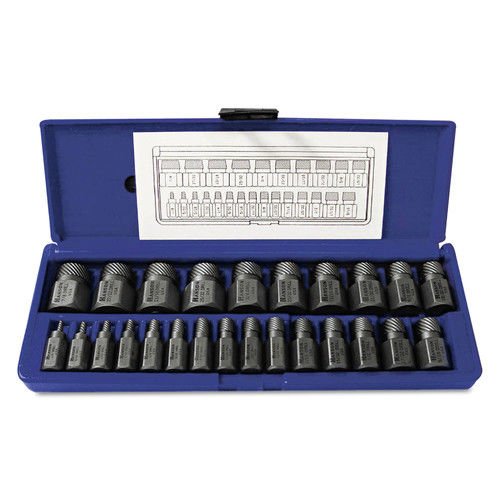 Irwin Hanson 53227 Hex Head Multi-Spline Screw Extractors - 532 Series - Plastic Case Sets