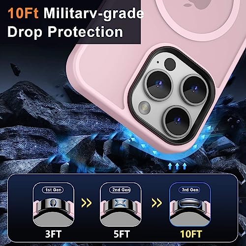 Image of MOCCA Magnetic Shockproof for iPhone 14 Pro Max Case,Pink