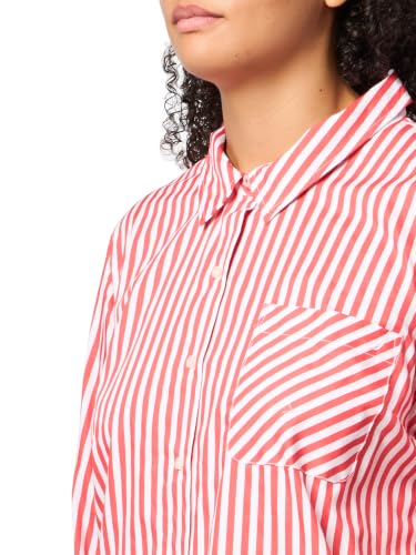 Image of Nautica Women's Button Front Long Sleeve Roll Tab Shirt