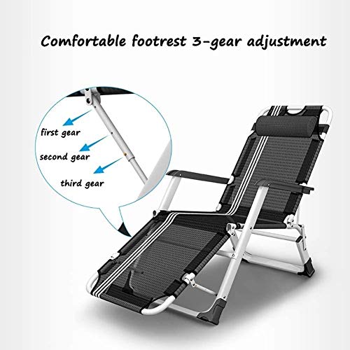 Chaise longue pliante extérieure inclinable et réglable de camping - 6