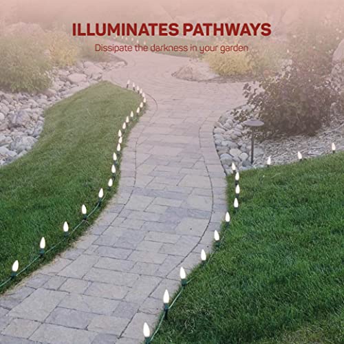 Plastic Light Stakes [Set of 100] 4.5 Inch Christmas Yard Stakes for c7 c9 Christmas Lights