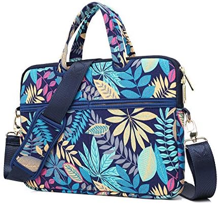 KAYOND Forest Series Bule Patten Waterproof Laptop Shoulder Messenger Bag Case Sleeve for 12 Inch 13.3 Inch Laptop