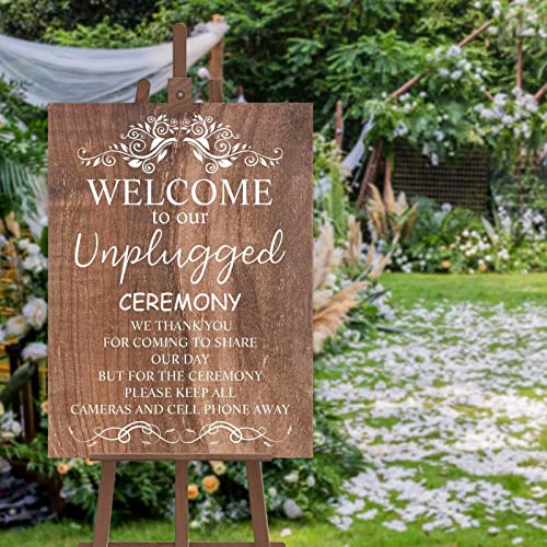 Panneau de mariage débranché pour une cérémonie laïque authentique en plein air