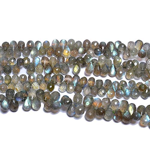 Gouttes de Labradorite naturelle facettées pour remplacer les perles ternes de vos colliers