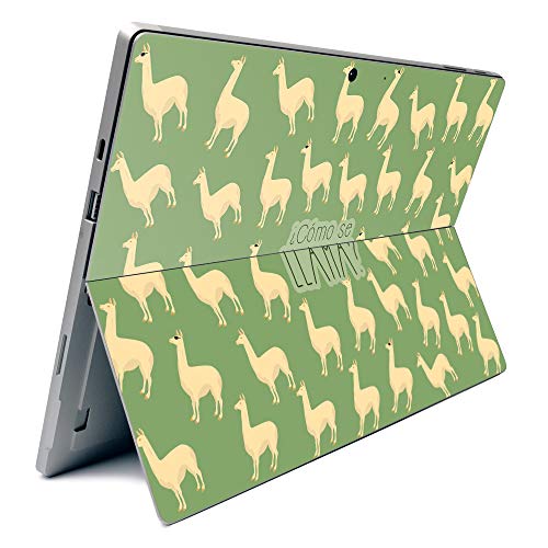 Image of MightySkins Carbon Fiber Skin for Microsoft Surface Pro 7 - Llama | Textured Carbon Fiber Finish | Easy to Apply, Remove, and Change Styles | Made in The USA (CF-MISURPR7-Llama)