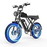 ZorixBike Retro Z6 Pro Electric Bike for Adults,48V 20AH-1500/3000W Peak Motor...