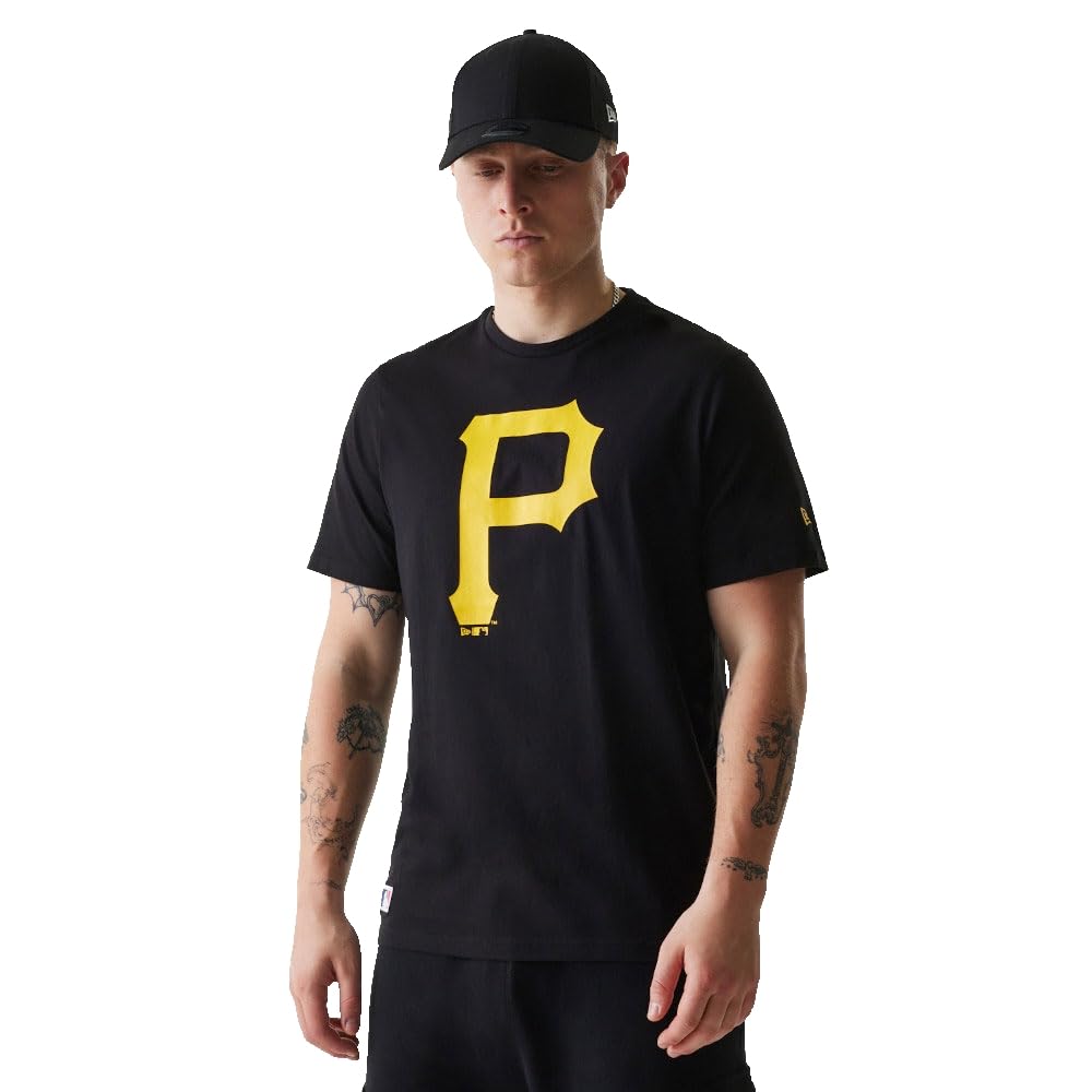 New Era Men's Noir T-Shirt Pirates Nos Mlb Regular