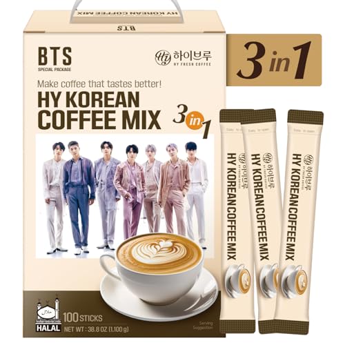 HY Korean Coffee Mix, Instant Coffee Sticks, 11g × 100