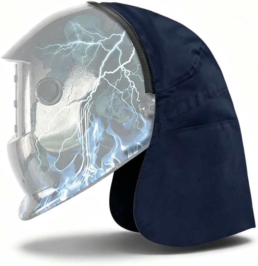 Cobertura trasera para casco de soldar, manga de extensión